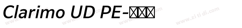 Clarimo UD PE字体转换